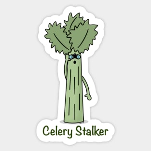 Celery stalker Sticker